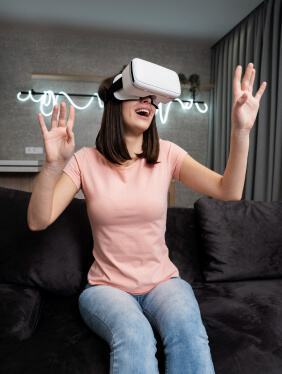 Step into new worlds with this advanced VR headset